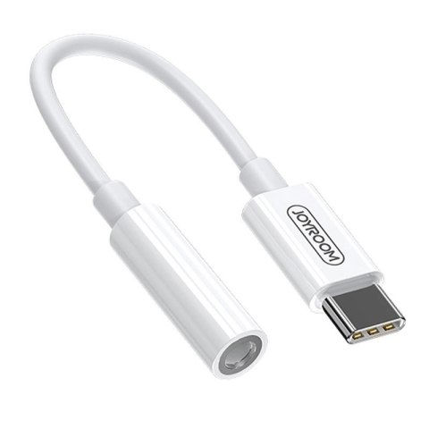 Adapter Joyroom SH-C1 słuchawkowy mini jack 3,5 mm (żeński) / USB-C (męski) - biały