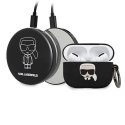 Etui Karl Lagerfeld Iconik Karl na AirPods Pro + powerbank - czarne