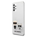 Etui Karl Lagerfeld Karl & Choupette na Samsung Galaxy A32 5G - przezroczyste