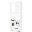 Etui Karl Lagerfeld Karl&Choupette na Samsung Galaxy S21 Ultra - przezroczyste