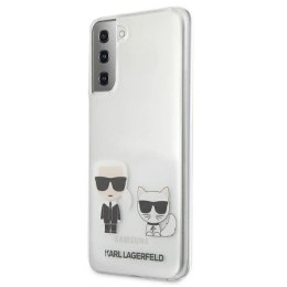 Etui Karl Lagerfeld Karl&Choupette na Samsung Galaxy S21+ - przezroczyste