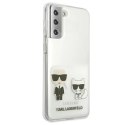 Etui Karl Lagerfeld Karl&Choupette na Samsung Galaxy S21+ - przezroczyste