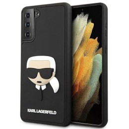 Etui Karl Lagerfeld 3D Rubber Karl's Head na Samsung Galaxy S21+ - czarne