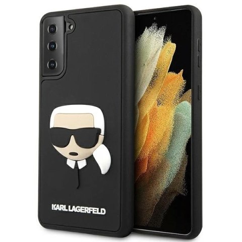 Etui Karl Lagerfeld 3D Rubber Karl's Head na Samsung Galaxy S21+ - czarne