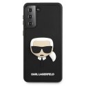 Etui Karl Lagerfeld 3D Rubber Karl's Head na Samsung Galaxy S21+ - czarne