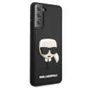 Etui Karl Lagerfeld 3D Rubber Karl's Head na Samsung Galaxy S21+ - czarne