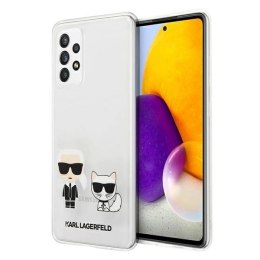 Etui Karl Lagerfeld Karl&Choupette na Samsung Galaxy A72 - przezroczyste