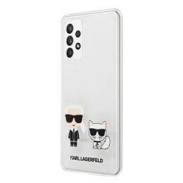 Etui Karl Lagerfeld Karl&Choupette na Samsung Galaxy A72 - przezroczyste