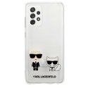 Etui Karl Lagerfeld Karl&Choupette na Samsung Galaxy A72 - przezroczyste