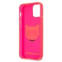 Karl Lagerfeld KLHCP12LCHTRP iPhone 12 Pro Max 6,7" różowy/pink hardcase Glitter Choupette Fluo