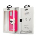 Karl Lagerfeld KLHCP12LCHTRP iPhone 12 Pro Max 6,7" różowy/pink hardcase Glitter Choupette Fluo