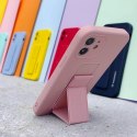 Wozinsky Kickstand Case silikonowe etui z podstawką etui Samsung Galaxy A22 5G jasnoniebieskie