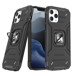 Wozinsky Ring Armor pancerne hybrydowe etui pokrowiec + magnetyczny uchwyt do iPhone 13 czarny