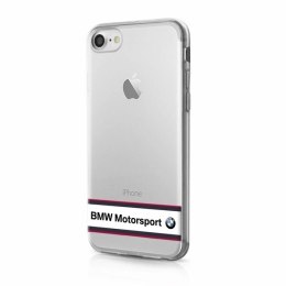 Etui BMW Motorsport na iPhone 7 - przezroczysto-białe