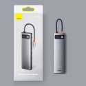 Baseus Metal Gleam 11w1 wielofunkcyjny HUB USB Typ C - 3x USB 3.2 Gen 1 5Gbps / USB Typ C PD 100W / 3,5 mm mini jack AUX / VGA F