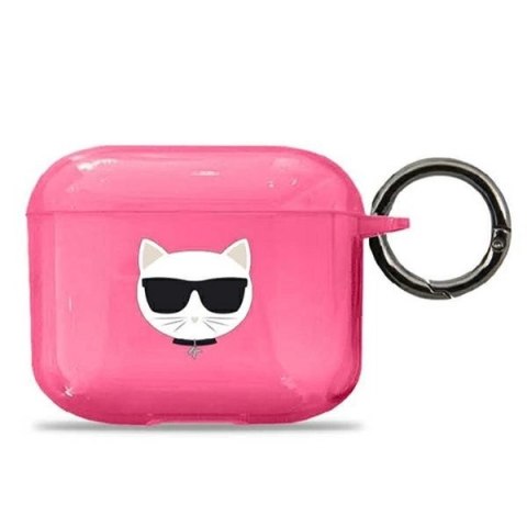 Etui Karl Lagerfeld Choupette na AirPods 3 - różowe