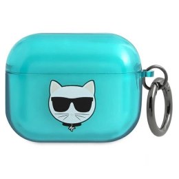 Etui Karl Lagerfeld Choupette na AirPods Pro - niebieskie