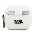 Etui Karl Lagerfeld Silicone Choupette na AirPods 3 - białe