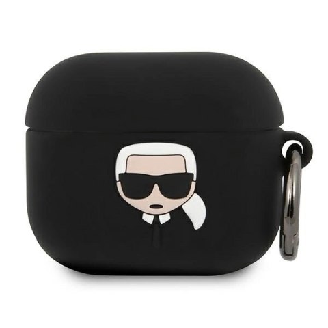 Etui Karl Lagerfeld Silicone Ikonik na AirPods 3 - czarne