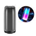 WK Design głośnik bezprzewodowy Bluetooth 5.0 RGB 2000mAh czarny (D31 black)