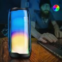 WK Design głośnik bezprzewodowy Bluetooth 5.0 RGB 2000mAh czarny (D31 black)