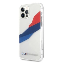 Etui BMW Motorsport Tricolor na iPhone 12 Pro Max - przezroczyste