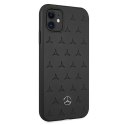 Etui Mercedes Leather Stars Pattern na iPhone 11 - czarne