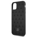 Etui Mercedes Leather Stars Pattern na iPhone 11 - czarne