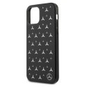 Etui Mercedes Silver Stars Pattern na iPhone 12 Pro Max - czarne