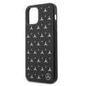 Etui Mercedes Silver Stars Pattern na iPhone 12 / iPhone 12 Pro - czarne