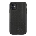 Mercedes MEHCN61CDOBK iPhone 11 6,1" / Xr czarny/black hardcase Leather Perforated Area