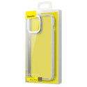 Baseus Crystal Phone Case pancerne etui do iPhone 13 Pro z żelową ramką szary (ARJT000413)