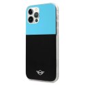 Etui Mini Morris Color Block na iPhone 12 Pro Max - niebieskie