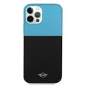 Etui Mini Morris Color Block na iPhone 12 Pro Max - niebieskie