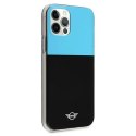 Etui Mini Morris Color Block na iPhone 12 Pro Max - niebieskie