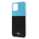 Etui Mini Morris Color Block na iPhone 12 Pro Max - niebieskie