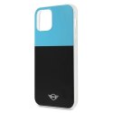 Etui Mini Morris Color Block na iPhone 12 / iPhone 12 Pro - niebieskie