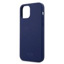 Etui Mini Morris Silicone Tone On Tone na iPhone 12 / iPhone 12 Pro - granatowe