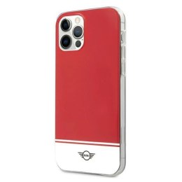 Etui Mini Morris Stripe Collection na iPhone 12 Pro Max - czerwone