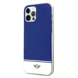 Etui Mini Morris Stripe Collection na iPhone 12 / iPhone 12 Pro - granatowe