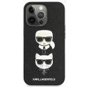 Etui Karl Lagerfeld Saffiano Karl&Choupette na iPhone 13 Pro / iPhone 13 - czarne