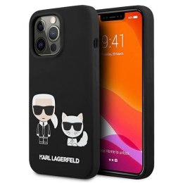 Etui Karl Lagerfeld Silicone Karl&Choupette na iPhone 13 Pro Max - czarne