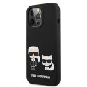 Etui Karl Lagerfeld Silicone Karl&Choupette na iPhone 13 Pro Max - czarne