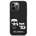 Etui Karl Lagerfeld Silicone Karl&Choupette na iPhone 13 Pro Max - czarne