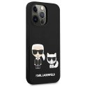 Etui Karl Lagerfeld Silicone Karl&Choupette na iPhone 13 Pro Max - czarne