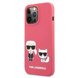 Etui Karl Lagerfeld Silicone Karl&Choupette na iPhone 13 Pro / iPhone 13 - różowe