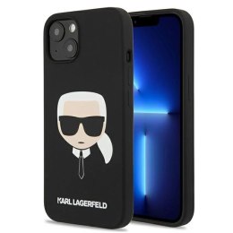 Etui Karl Lagerfeld Silicone Karl's Head na iPhone 13 mini - czarne