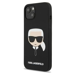 Etui Karl Lagerfeld Silicone Karl's Head na iPhone 13 mini - czarne