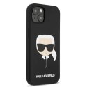 Etui Karl Lagerfeld Silicone Karl's Head na iPhone 13 mini - czarne