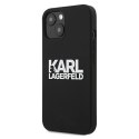 Etui Karl Lagerfeld Silicone Stack Logo na iPhone 13 mini - czarne